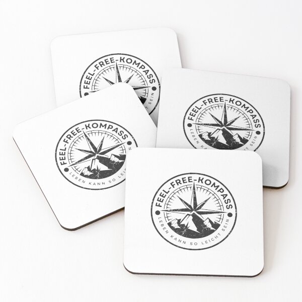 Item preview, FEEL FREE COMPASS. LIFE CAN BE SO EASY. Camping Caravan Campervan Camper Design T-Shirt Hoodie Cup individually mobile freedom designed and sold by JoWillem.