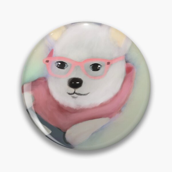 Item preview, Water coloring dog using laptop  designed and sold by TeaTimeQueens.
