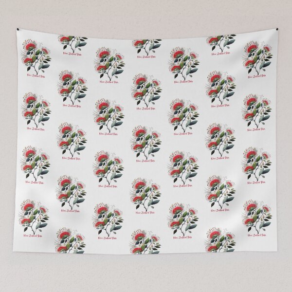 Item preview, Experience the Natural Beauty of New Zealand Rata Flowers with Our Stunning Apparel and Homeware Products! designed and sold by ThePurpleMelon.
