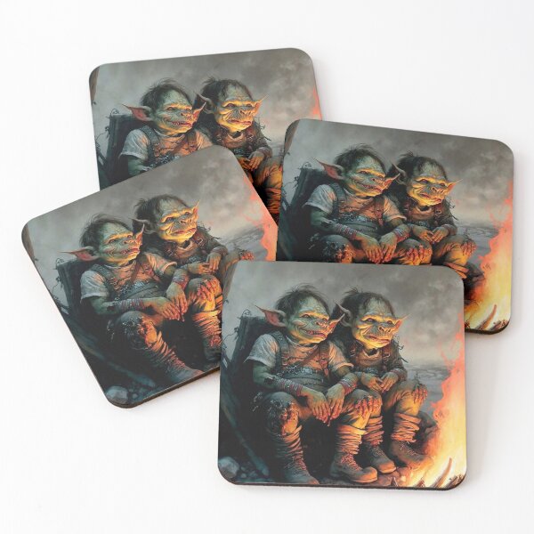 Item preview, Orcling Fireside: Youngsters at Rest in the Wilds designed and sold by sjpheikkinen.