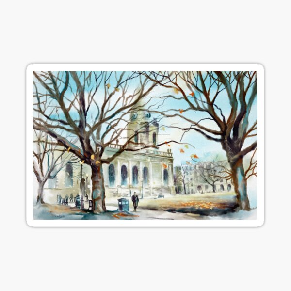 The Last Leaves Fall Sticker