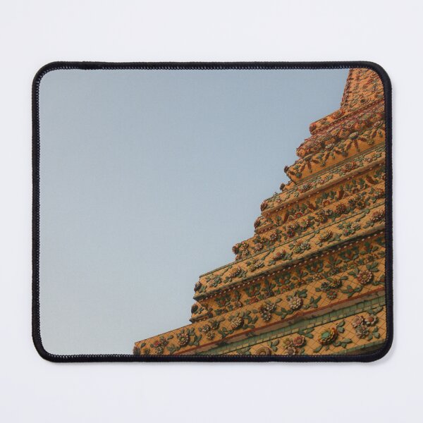Item preview, Second unusual low angle view of a Buddha stupa against clear sky. designed and sold by kall3bu.