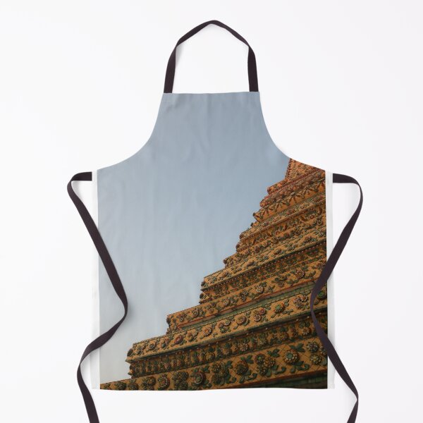 Item preview, Second unusual low angle view of a Buddha stupa against clear sky. designed and sold by kall3bu.