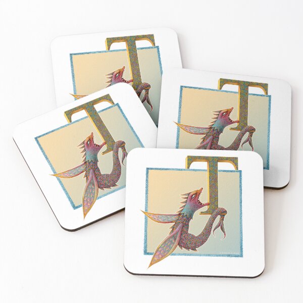 Item preview, Letter T - Alphabet Monster - Guardian and Protector designed and sold by Gretchen Deahl.