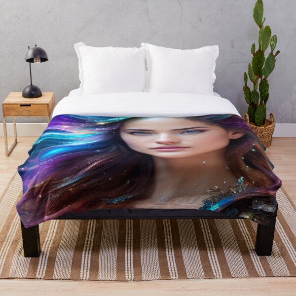 Item preview, Belleza cósmica #16 - Belleza cósmica con cabello castaño - Parte de la colección Belleza cósmica designed and sold by DoubleExposures.