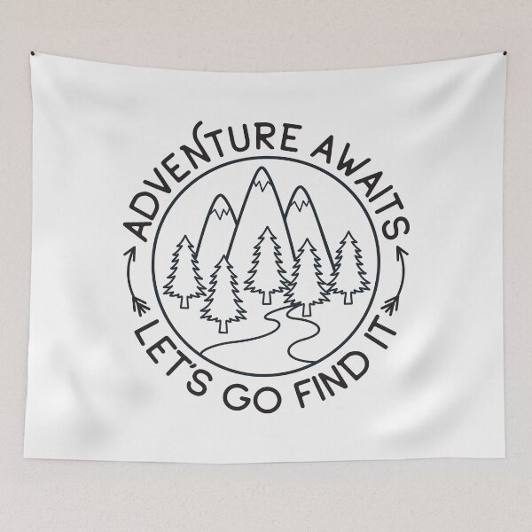 Item preview, ADVENTURE AWAITS LET'S GO FIND IT designed and sold by SticerOcean.