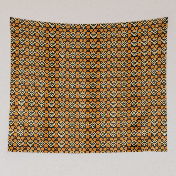 Artikelvorschau, black and ocher geometric pattern entworfen und verkauft von QuikiPatterns.