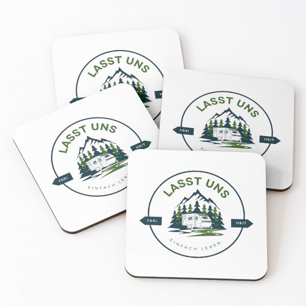 Item preview, LET'S SIMPLY LIVE. Camping Caravan Campervan Camper Design T-Shirt Hoodie Cup individually mobile freedom designed and sold by JoWillem.