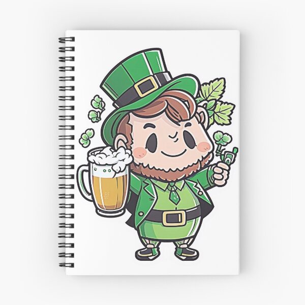 Item preview, Irish leprechaun holding a glass of fresh Guinness designed and sold by knuppify.