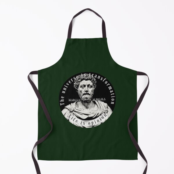 Item preview, Marcus Aurelius portrait and quote: The universe is transformation life is opinion designed and sold by artbleed.