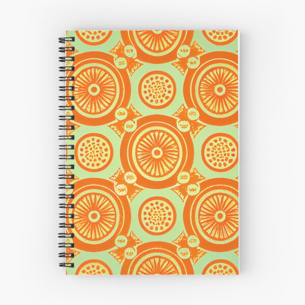 Item preview, orange geometric pattern designed and sold by QuikiPatterns.