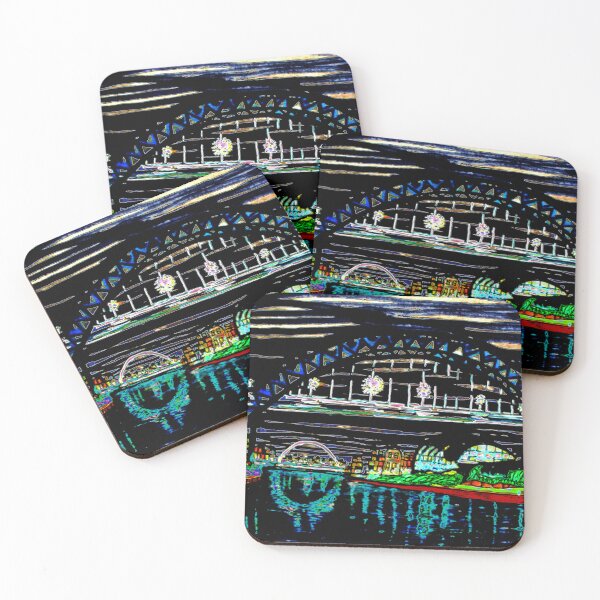 Item preview, Night at Tyne Quayside designed and sold by George Hutton Hunter.