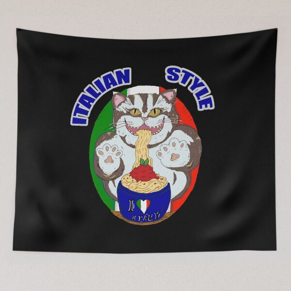 Item preview, Kitten Eating Spaghetti designed and sold by ragnacold.