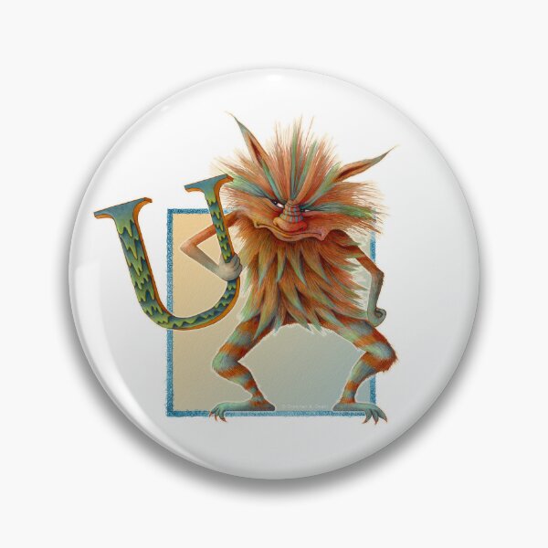 Item preview, Letter U - Alphabet Monster - Guardian and Protector designed and sold by Gretchen Deahl.