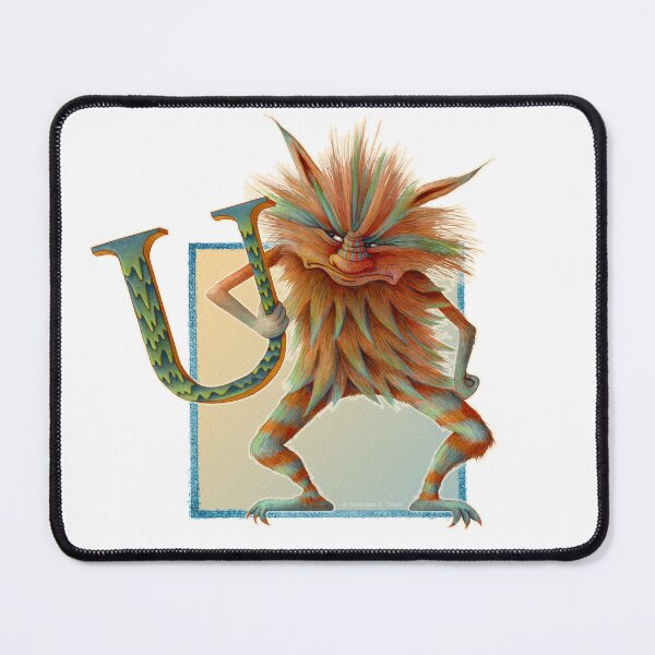 Item preview, Letter U - Alphabet Monster - Guardian and Protector designed and sold by Gretchen Deahl.