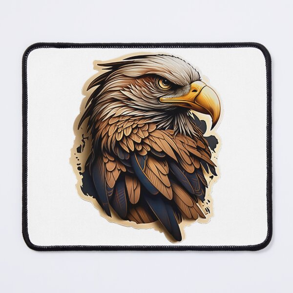 Item preview, Fierce Intense Bald Eagle designed and sold by TraditionalCA.