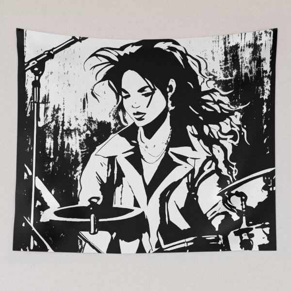 Item preview, Cool Drummer Girl designed and sold by toyjesus.