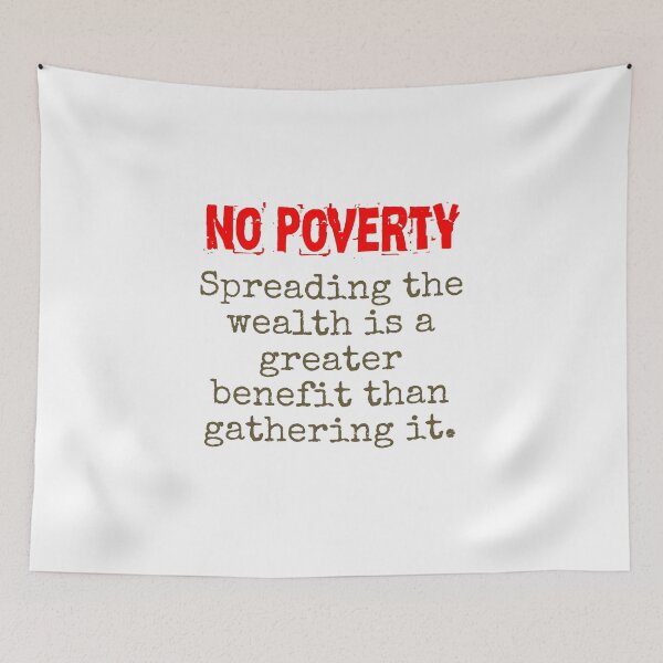 Item preview, Spreading The Wealth Is A Greater Benefit - Poverty Quote  designed and sold by CrankyOldDude.