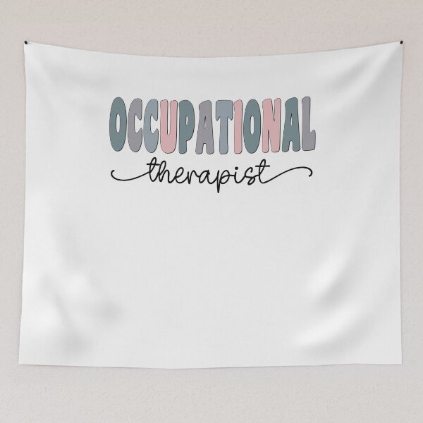 Artikelvorschau, Ergotherapeut Pastell Funky Retro Script Design entworfen und verkauft von mysticblvd.