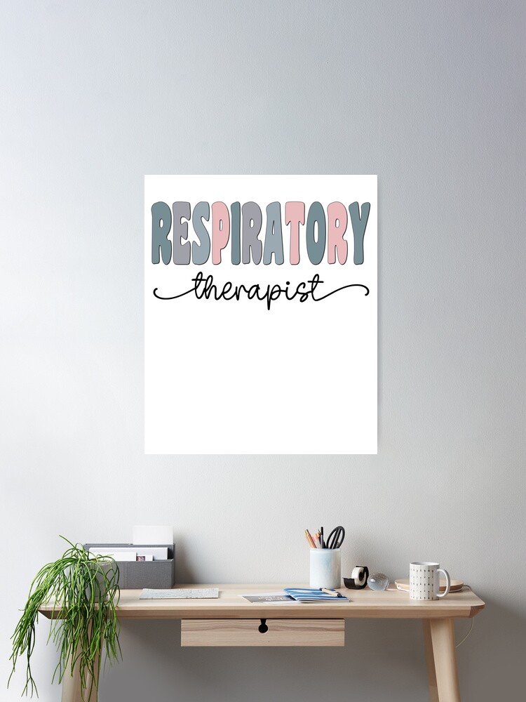 Respiratory Therapist Pastel Funky Retro Script Design Poster for Sale by  mysticblvd