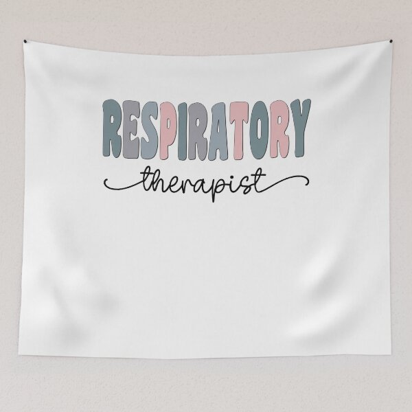 Item preview, Respiratory Therapist Pastel Funky Retro Script Design designed and sold by mysticblvd.