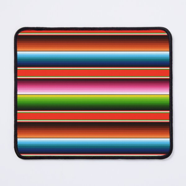 Item preview, Red serape print Latino colorful stripes designed and sold by Francielandia.