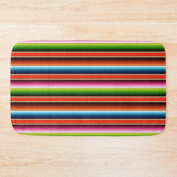 Item preview, Red serape print Latino colorful stripes designed and sold by Francielandia.