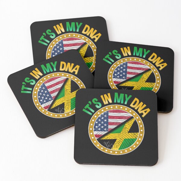 Item preview, IT'S IN MY DNA, Jamaican American heritage, Jamaican flag designed and sold by mwebba2005.