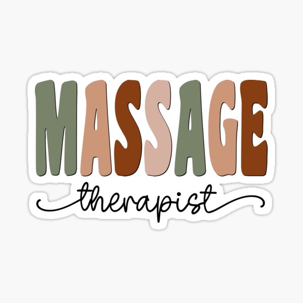 Item preview, Massage Therapist Boho Retro Script Design designed and sold by mysticblvd.