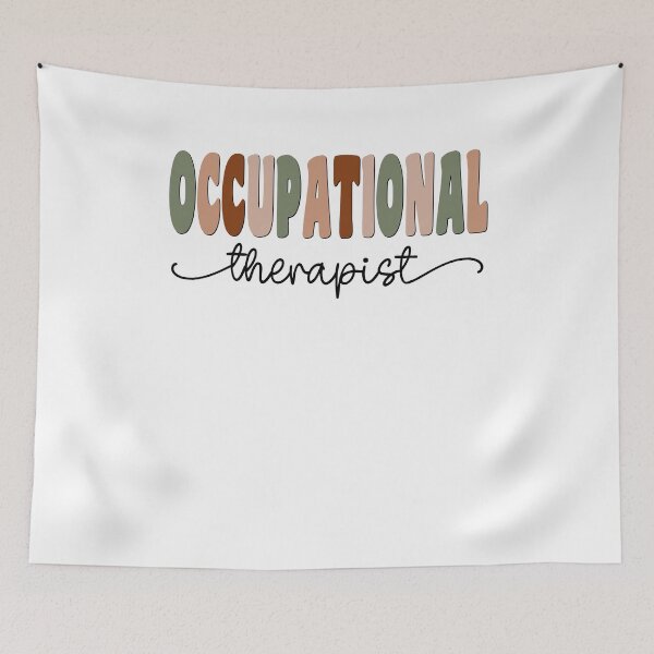 Artikelvorschau, Ergotherapeut Boho Retro Script Design entworfen und verkauft von mysticblvd.