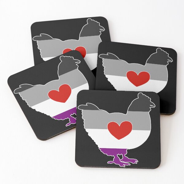 Item preview, Asexual Chicken Lover - LGBTQ Asexual Flag Heart 02 designed and sold by Puddmuppy.