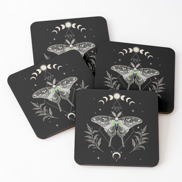 Item preview, Agender Luna Moth Celestial Cottagecore LGBT Pride Flag designed and sold by Clara Hollins.