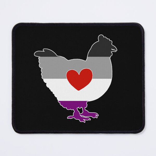 Item preview, Asexual Chicken Lover - LGBTQ Asexual Flag Heart 02 designed and sold by Puddmuppy.
