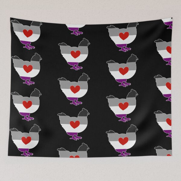 Item preview, Asexual Chicken Lover - LGBTQ Asexual Flag Heart 02 designed and sold by Puddmuppy.