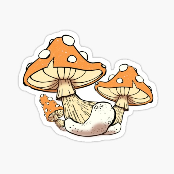 Mushrooms Sticker
