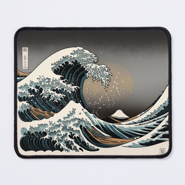 Item preview, Ukiyo-e Great Wave Black Tone designed and sold by Artisiano.