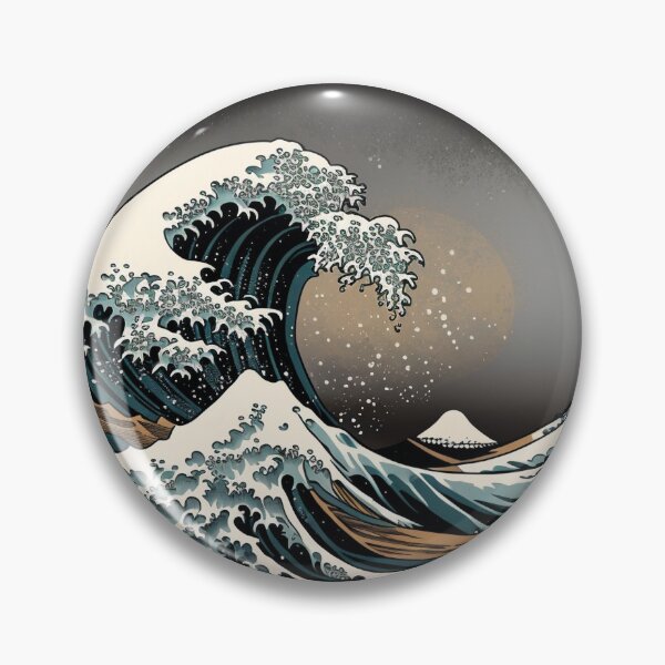 Item preview, Ukiyo-e Great Wave Black Tone designed and sold by Artisiano.