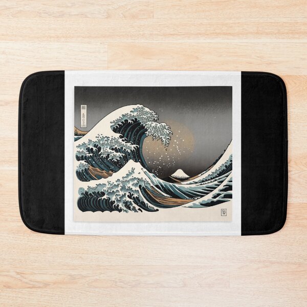 Item preview, Ukiyo-e Great Wave Black Tone designed and sold by Artisiano.