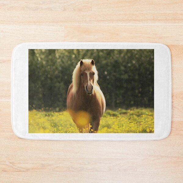 Item preview, Icelandic horse in flowerfield designed and sold by Eymirart.