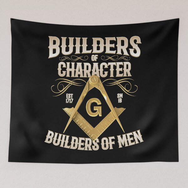 Item preview, Freemason Builders of Character Square and Compass Masonic designed and sold by MasterMasonMade.