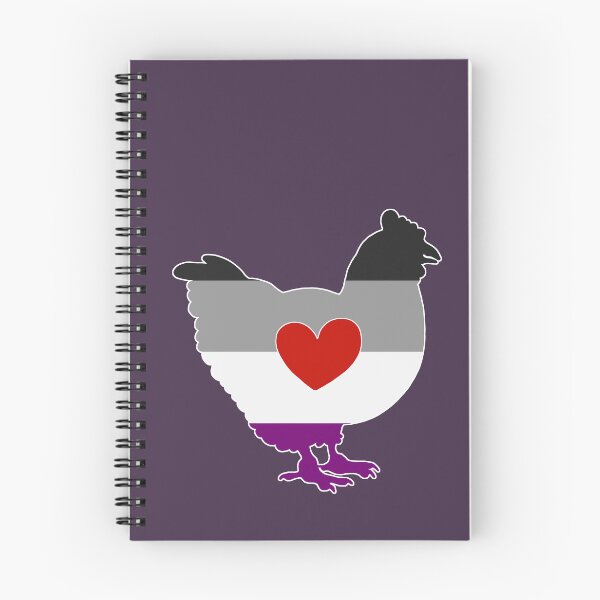 Item preview, Asexual Chicken Lover - LGBTQ Asexual Flag Heart 02 Purple designed and sold by Puddmuppy.