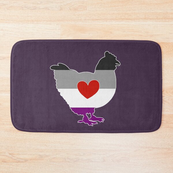 Item preview, Asexual Chicken Lover - LGBTQ Asexual Flag Heart 02 Purple designed and sold by Puddmuppy.