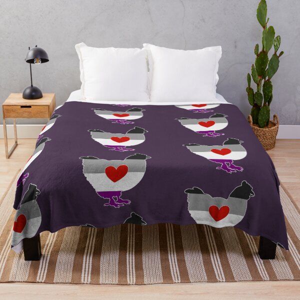 Item preview, Asexual Chicken Lover - LGBTQ Asexual Flag Heart 02 Purple designed and sold by Puddmuppy.