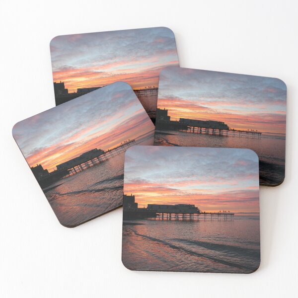Item preview, Aberystwyth Pier at sunset designed and sold by GreyFeatherPhot.