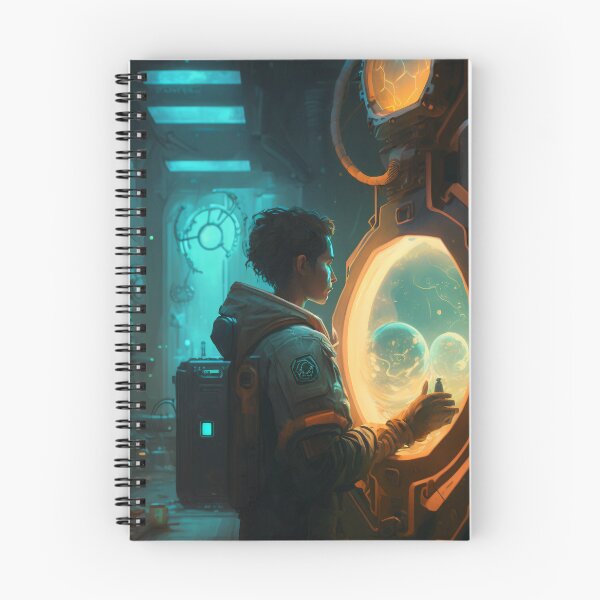 Item preview, The Futuristic Explorers: A Digital Painting of a City Fueled by Technology and Curiosity designed and sold by oanaunciuleanu.