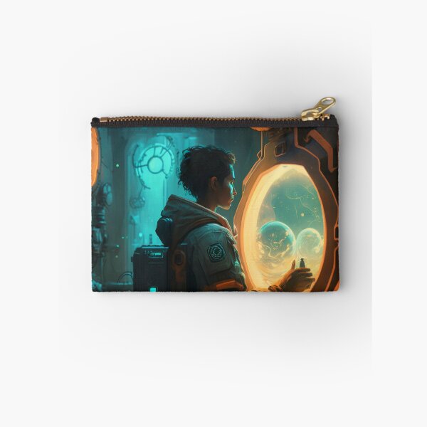 Item preview, The Futuristic Explorers: A Digital Painting of a City Fueled by Technology and Curiosity designed and sold by oanaunciuleanu.