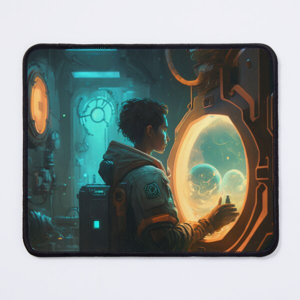 Item preview, The Futuristic Explorers: A Digital Painting of a City Fueled by Technology and Curiosity designed and sold by oanaunciuleanu.