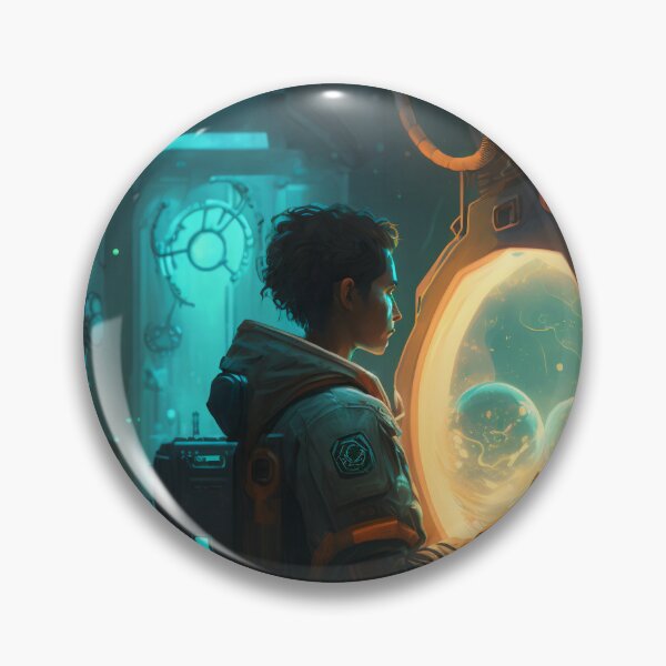 Item preview, The Futuristic Explorers: A Digital Painting of a City Fueled by Technology and Curiosity designed and sold by oanaunciuleanu.