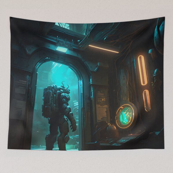 Item preview, The Futuristic Explorers: A Digital Painting of a City Fueled by Technology and Curiosity designed and sold by oanaunciuleanu.