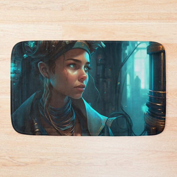 Item preview, The Futuristic Explorers: A Digital Painting of a City Fueled by Technology and Curiosity designed and sold by oanaunciuleanu.